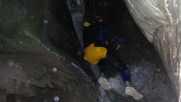 Canyoning za mstekem Claut na severu Itlie