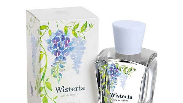 Toaletní voda Wisteria s modrou vistárií, gardénií a mandarinkou,...