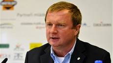 Plzeský trenér Pavel Vrba na tiskové konferenci ped úvodním zápasem 2.