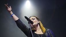 Anette Olzonová z finské skupiny Nightwish na festivalu Masters of Rock 2012 Anette Olzonová z finské skupiny Nightwish na festivalu Masters of Rock 2012