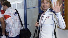 NASHLEDANOU. Kajakáka tpánka Hilgertová ped odletem na olympijské hry v