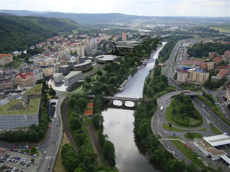 Nov vizualizace Central parku, kterou pedstavila karlovarskm radnm