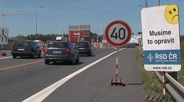 Dopravní omezení na Praském okruhu u erného mostu