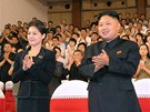 Severokorejský vdce Kim ong-un se svou manelkou Ri Sol-u