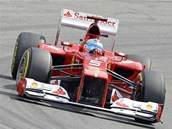 Fernando Alonso - nejrychlej jezdec pi tetm trninku na Velkou cenu