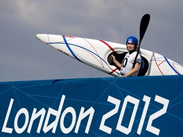 tpnka Hilgertov na olympijskm slalomskm kanle v Lee Valley