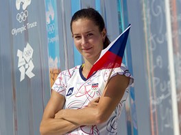 Pekákáka Denisa Rosolová na uvítacím ceremoniálu v olympijské vesnici (27....