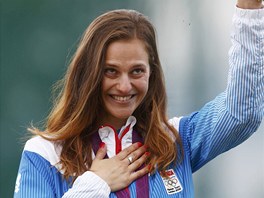 Slovensk skeetaka Danka Bartekov si vystlela bronz. (29. ervence 2012)