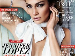 Hereka a zpvaka Jennifer Lopezov na oblce magaznu Vanity Fair