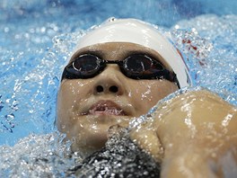 ZA REKORDEM. íanka Jie '-wen si plave pro svtové maximum na trati 400 metr