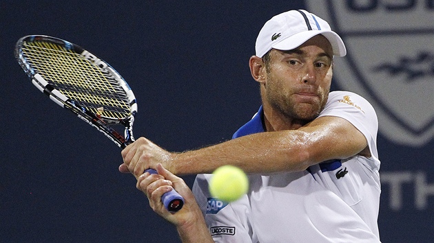 Americk tenista Andy Roddick v semifinle turnaje v Atlant.