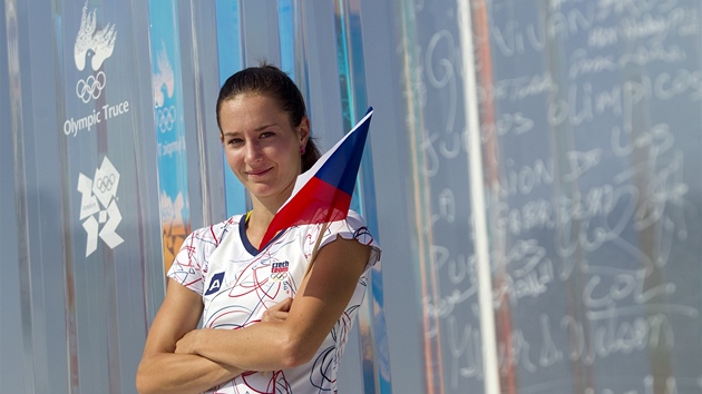 Denisa Rosolová v olympijské vesnici.