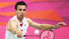 Badmintonista Petr Koukal pi utkání s Indonésanem Taufikem Hidajatem (28.