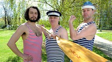 Pavel Liška, Bob Klepl a Josef Polášek načetli audioknihu Tři muži ve člunu. Pavel Liška, Bob Klepl a Josef Polášek načetli audioknihu Tři muži ve člunu.