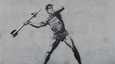 Slavný pouliní umlec Banksy tvoí po dobu jednoho msíc v New Yorku.