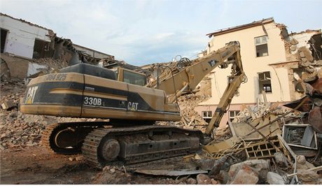 Havlíkobrodská radnice chystá rok po odstranní panelového domu v centru msta dalí velkou demolici. Ilustraní foto.