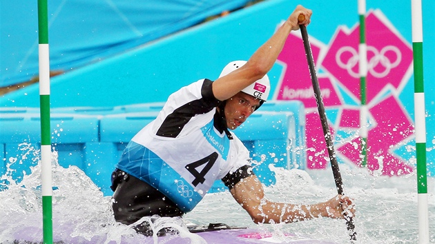 Kanoista Stanislav Jeek postoupil do finle. (31. ervence 2012)