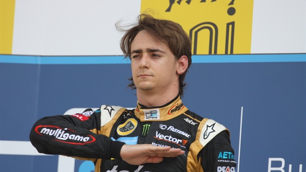 Hrd Mexian Gutierrez vyhrl v nedli na Hungaroringu sprint GP2.