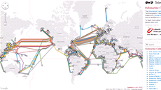 Mapa podmoských kabel