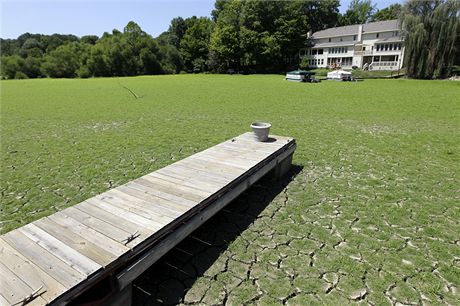 ásten vyschlé jezero Morse v Noblesville ve stát Indiana. Spojené státy