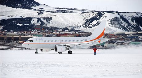 Airbus australské organizace  Australian Antarctic Division na ledové