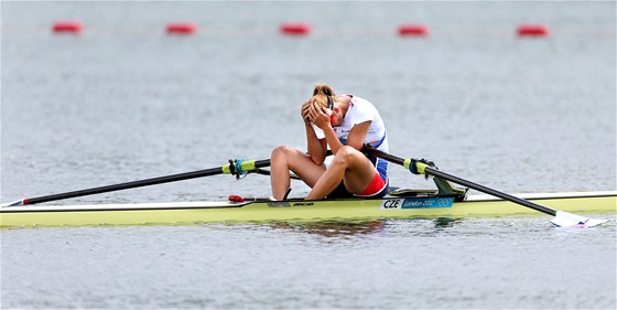 Skifaka Mirka Knapková na olympijských hrách v Londýn.