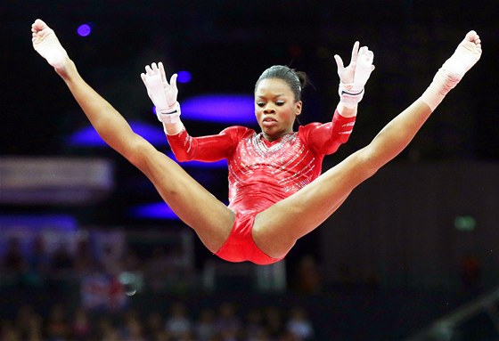 Americká gymnastka Gabrielle Douglasová (31. ervence 2012)