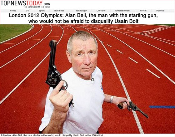 Olympijský startér Alan Bell