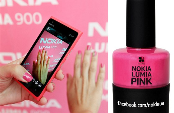 Lak na nehty Nokia Lumia Pink