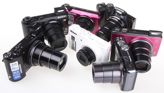 Test fotoaparát: Canon, Casio, Nikon, Olympus, Panasonic, Samsung, Sony 