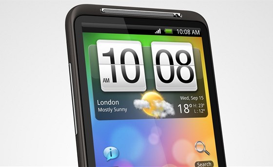 HTC Desire HD se tykového androidu nedoká