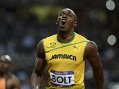 ZLAT BOLT. Jamajsk sprinter zskal na olympid v Londn zlatou medaili v