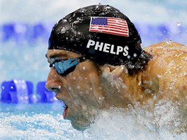 Stbrnou medaili si odnesl americk plavec Michael Phelps ze zvodu na 200