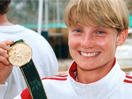 ATLANTA 1996 - tpnka Hilgertov se zlatou medail z olympidy v Atlant (30....