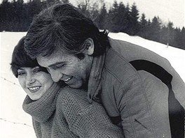 Ivo Pavlík s Vrou pinarovou v roce 1977