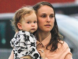 Natalie Portmanová se synem Alephem (2011)