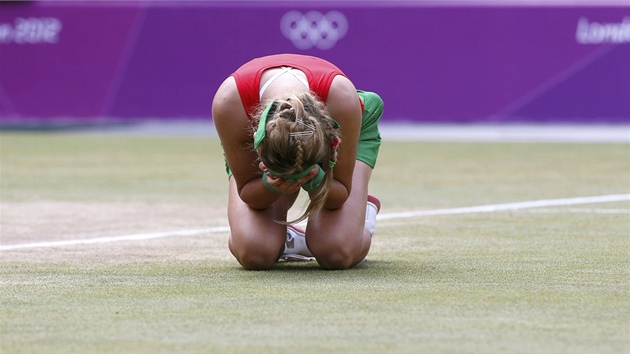 BRONZ. Blorusk tenistka Viktoria Azarenkov zskala olympijsk bronz.