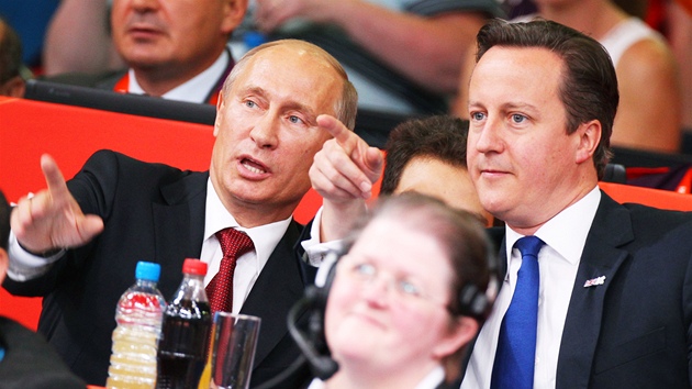 Opravn judistick zpas Luke Krplka sledovali i rusk prezident Vladimir Putin a britsk premir James Cameron. (2. srpna 2012)