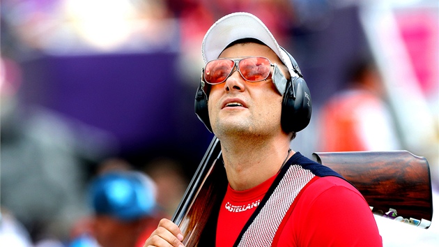 Stelec David Kostelecký se do olympijského finále nedostal. (6. srpna 2012)