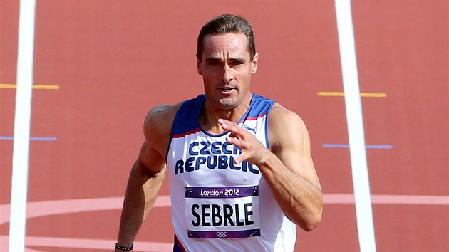 BH. Desetiboja Roman ebrle zabhl 100 m za 11,54 s. (8. srpna 2012)