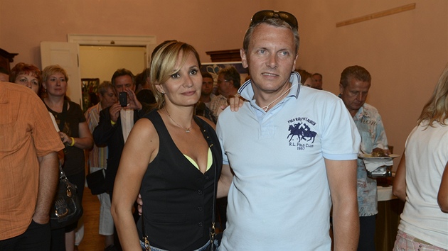 Monika Absolonov s partnerem Vratislavem Jandou