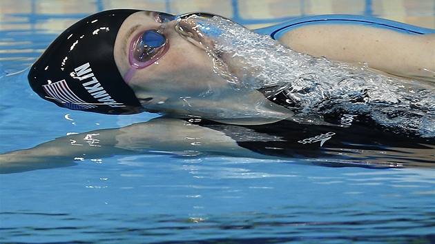 POD VODOU, Missy Franklinov m v Londn za znakaskm olympijskm zlatem.