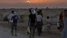 Syrtí uprchlíci v Jordánsku (1. srpna 2012)