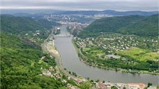 Pohled na Ústí nad Labem z Vaovské skály