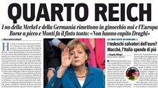 Titulní strana vydání italského listu il Giornale z počátku letošního srpna Titulní strana vydání italského listu il Giornale z počátku letošního srpna