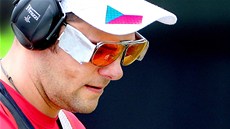 Stelec David Kostelecký se do olympijského finále nedostal. (6. srpna 2012)