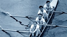 Olympijská tyka v ím roku 1960: Jindra Blaek, Jarda Starosta, René Líbal a