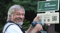 Značkař Zdeněk Rajsigl z Klubu českých turistů Značkař Zdeněk Rajsigl z Klubu českých turistů