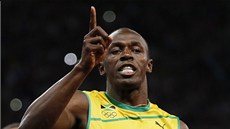 OBHAJOBA. Usain Bolt se me radovat - obhájil olympijské zlato na stovce.