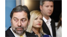 Tisková konference VV během které strana představila kandidáty do krajských Tisková konference VV během které strana představila kandidáty do krajských